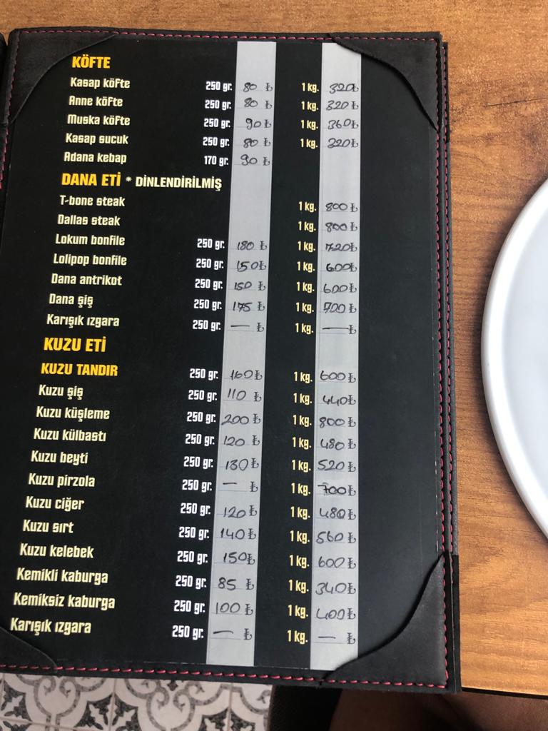 Menu Kose Et Restaurant-7